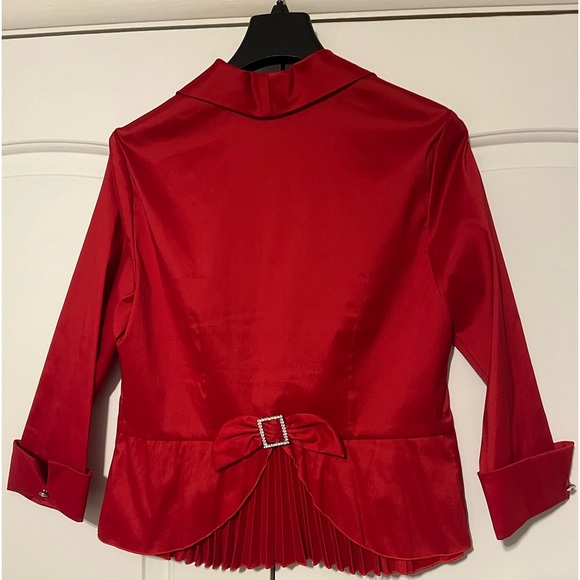 J.R. Nites by Carol Lin, Red, size 14 excellent condition - Picture 2 of 8